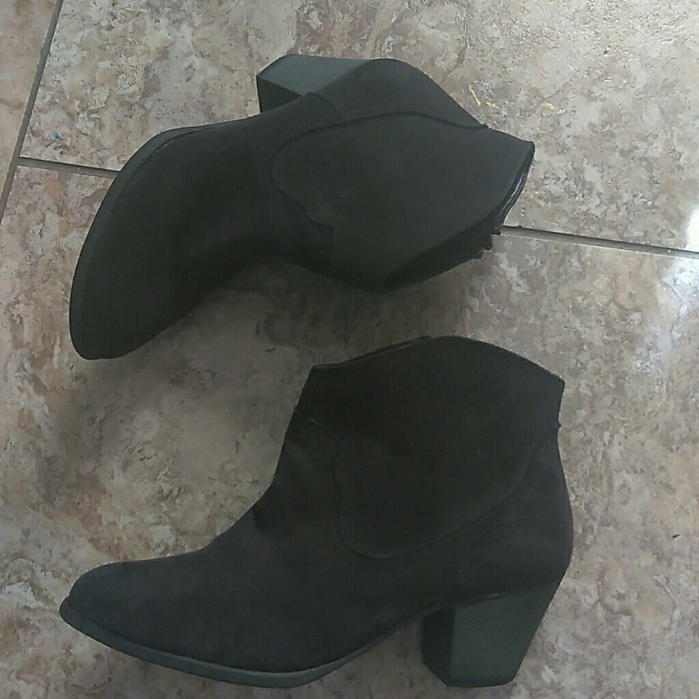 Suede Booties - Picture 2 of 4